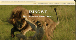 Desktop Screenshot of izingwelodge.com